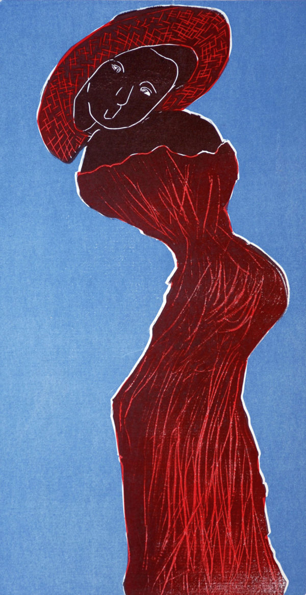 Mulher de vermelho